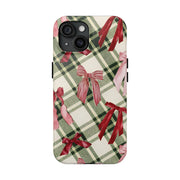 Preppy Aesthetic Valentine Ribbon iPhone Case