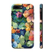 Floral Stained Glass Effect Tough iPhone Case