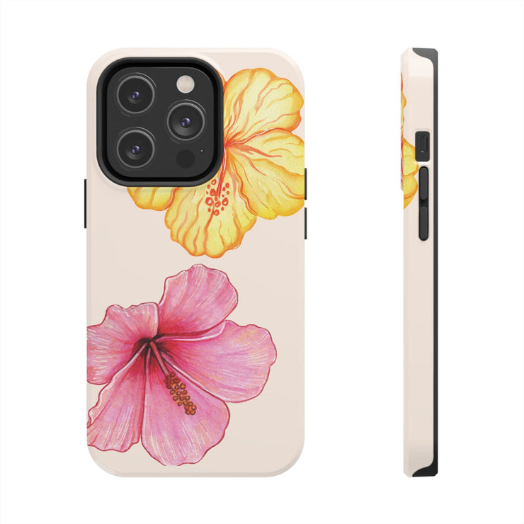 Hibiscus Flower Yellow Tough iPhone Case