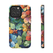 Floral Stained Glass Effect Tough iPhone Case