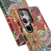 Vintage Mosaic Sun Samsung Cases