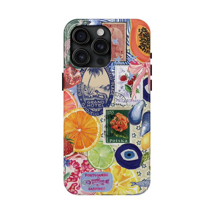 Fruity European Collage Tough iPhone Case