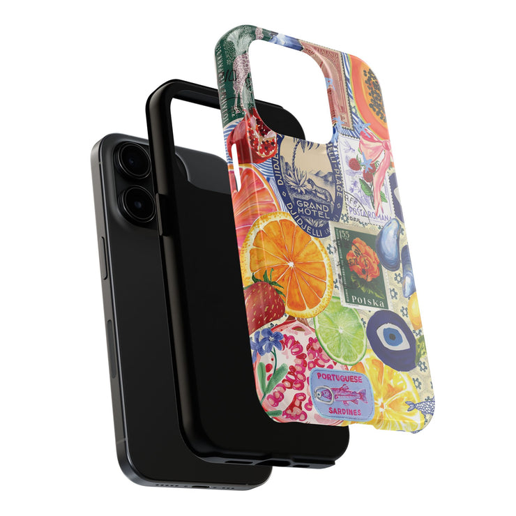 Fruity European Collage Tough iPhone Case