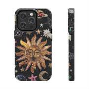 Sun Moon Star Faux Celestial Tough iPhone Case