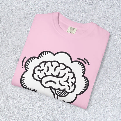 I Think I Think Too Much Unisex T-Shirt, Mental Health Graphic Tee, Gift for Introverts