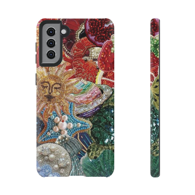 Vintage Mosaic Sun Samsung Cases