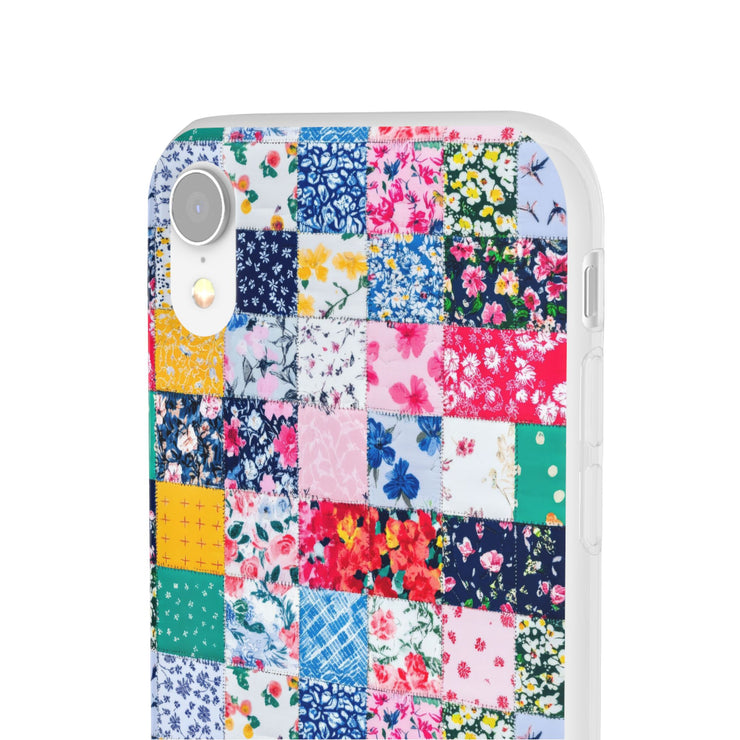 Collage Florals Stamps Flexi iPhone Cases