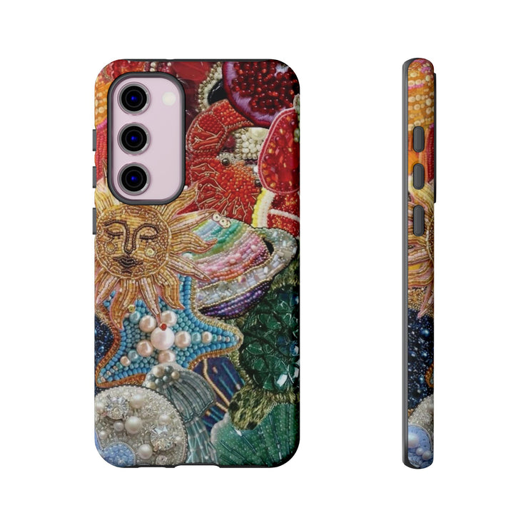 Vintage Mosaic Sun Samsung Cases