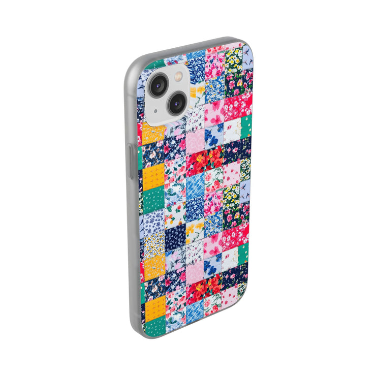 Collage Florals Stamps Flexi iPhone Cases