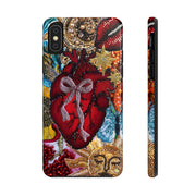 Vintage Heart Mosaic Collage iPhone Case