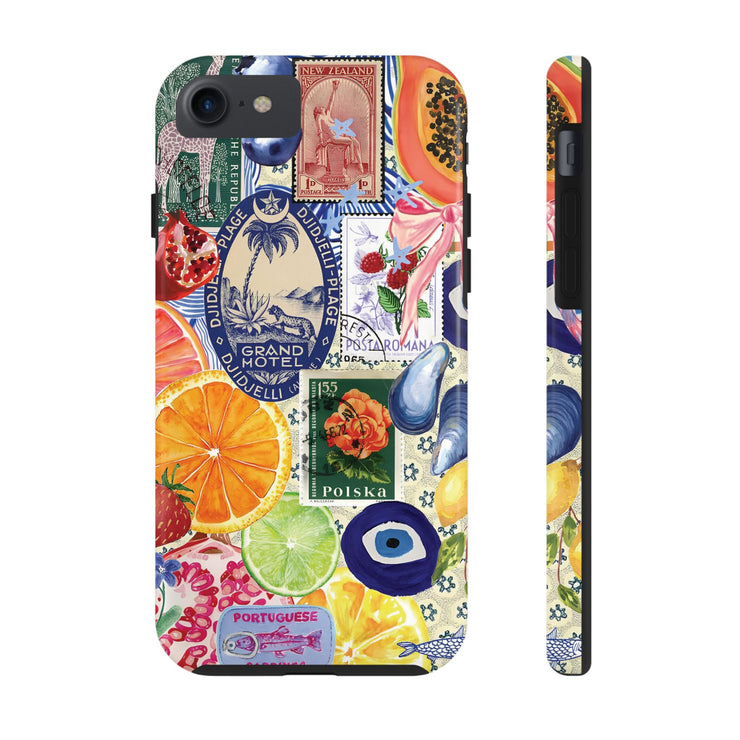 Fruity European Collage Tough iPhone Case