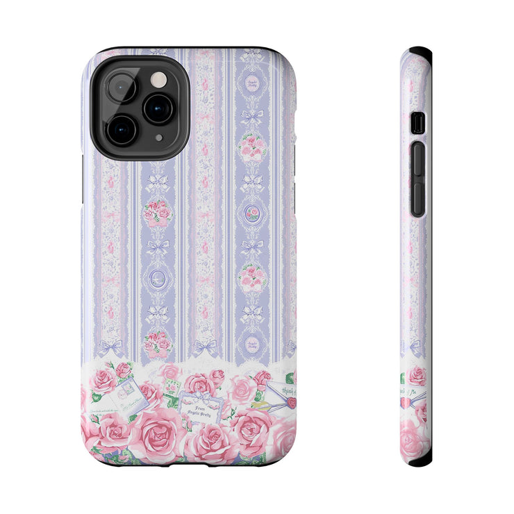 Blushing Florals Roses iPhone Case