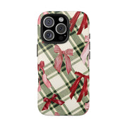 Preppy Aesthetic Valentine Ribbon iPhone Case