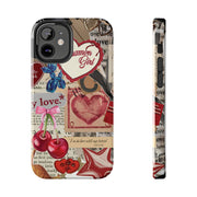 Cinnemon Girl Coquette Cherry With Bow Tough iPhone Case