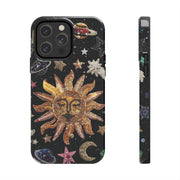 Sun Moon Star Faux Celestial Tough iPhone Case