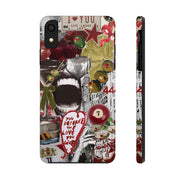 Red 7 Ball Coquette Collage Tough iPhone Case