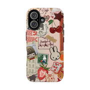 Collage Coquette Cherry Tough iPhone Case