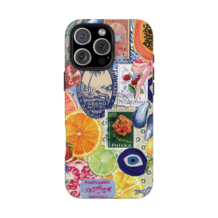 Fruity European Collage Tough iPhone Case