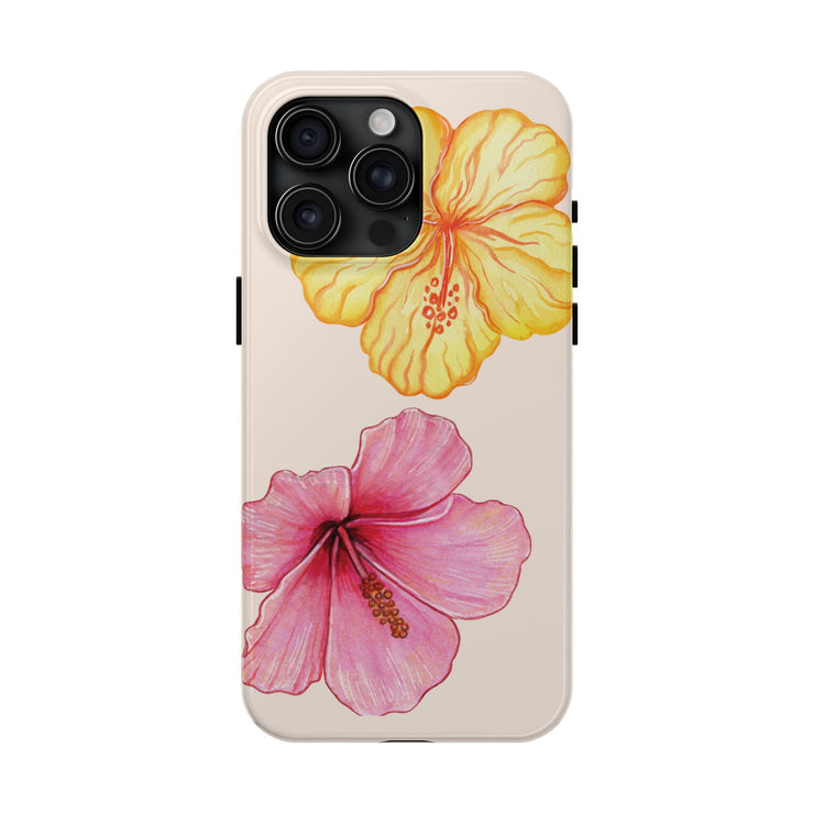 Hibiscus Flower Yellow Tough iPhone Case