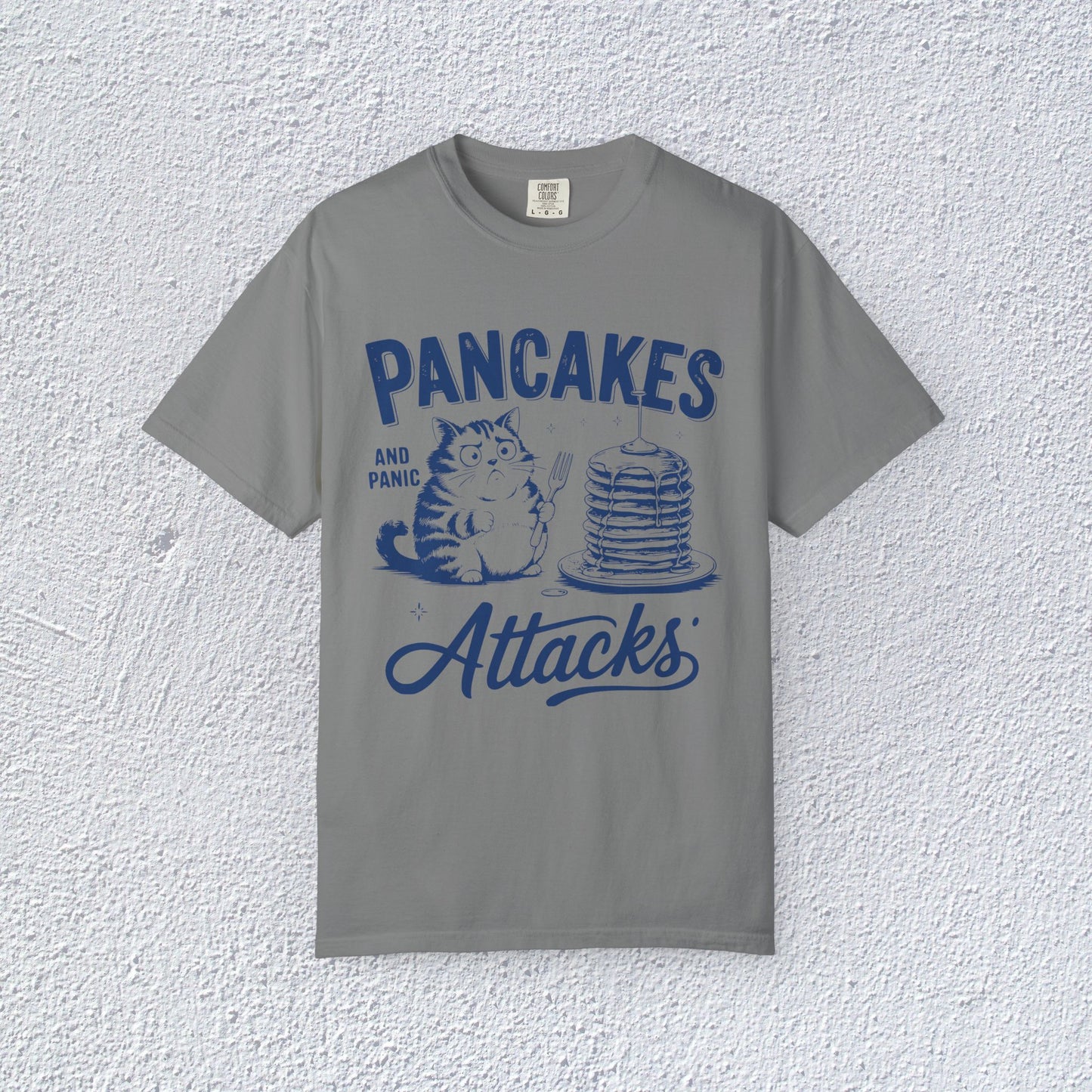 Pancakes and Panic Attacks T-Shirt, Mental Health Graphic Tee, Gift for Introverts