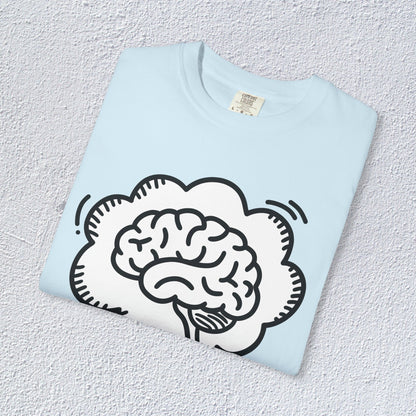 I Think I Think Too Much Unisex T-Shirt, Mental Health Graphic Tee, Gift for Introverts