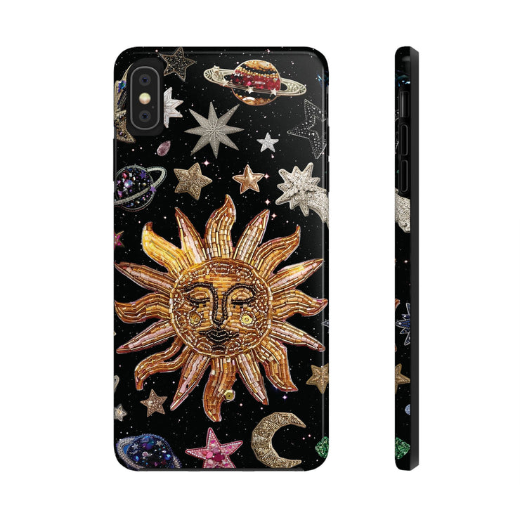 Sun Moon Star Faux Celestial Tough iPhone Case