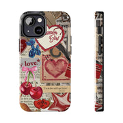 Cinnemon Girl Coquette Cherry With Bow Tough iPhone Case