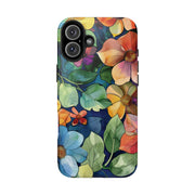 Floral Stained Glass Effect Tough iPhone Case