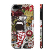 Red 7 Ball Coquette Collage Tough iPhone Case