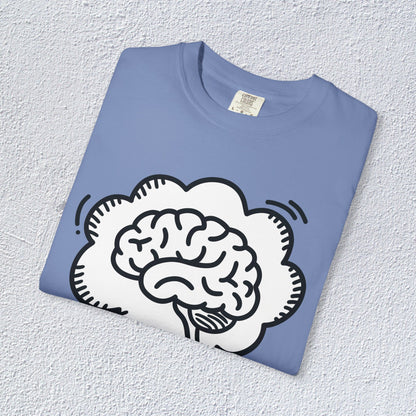 I Think I Think Too Much Unisex T-Shirt, Mental Health Graphic Tee, Gift for Introverts
