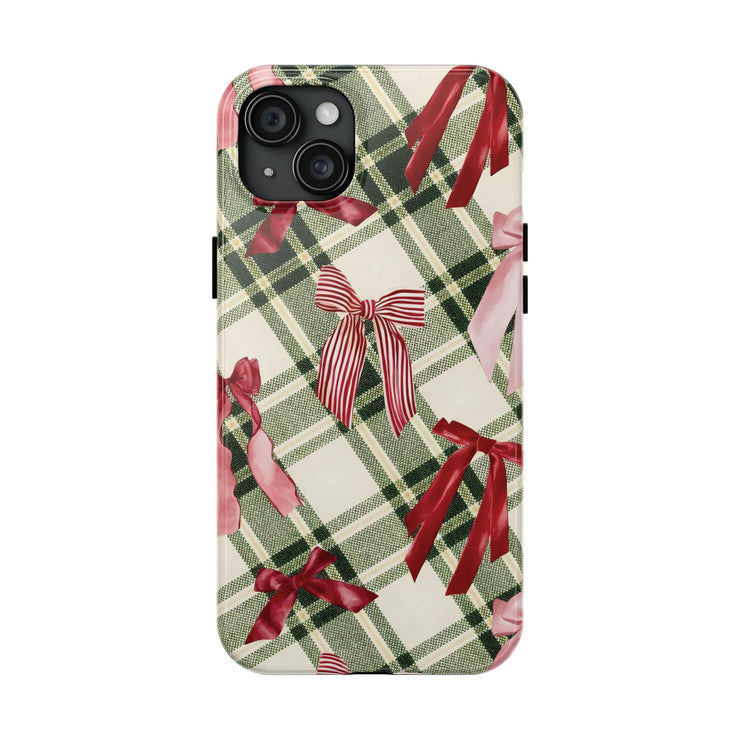 Preppy Aesthetic Valentine Ribbon iPhone Case