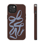 Mocha Ribbon iPhone Case