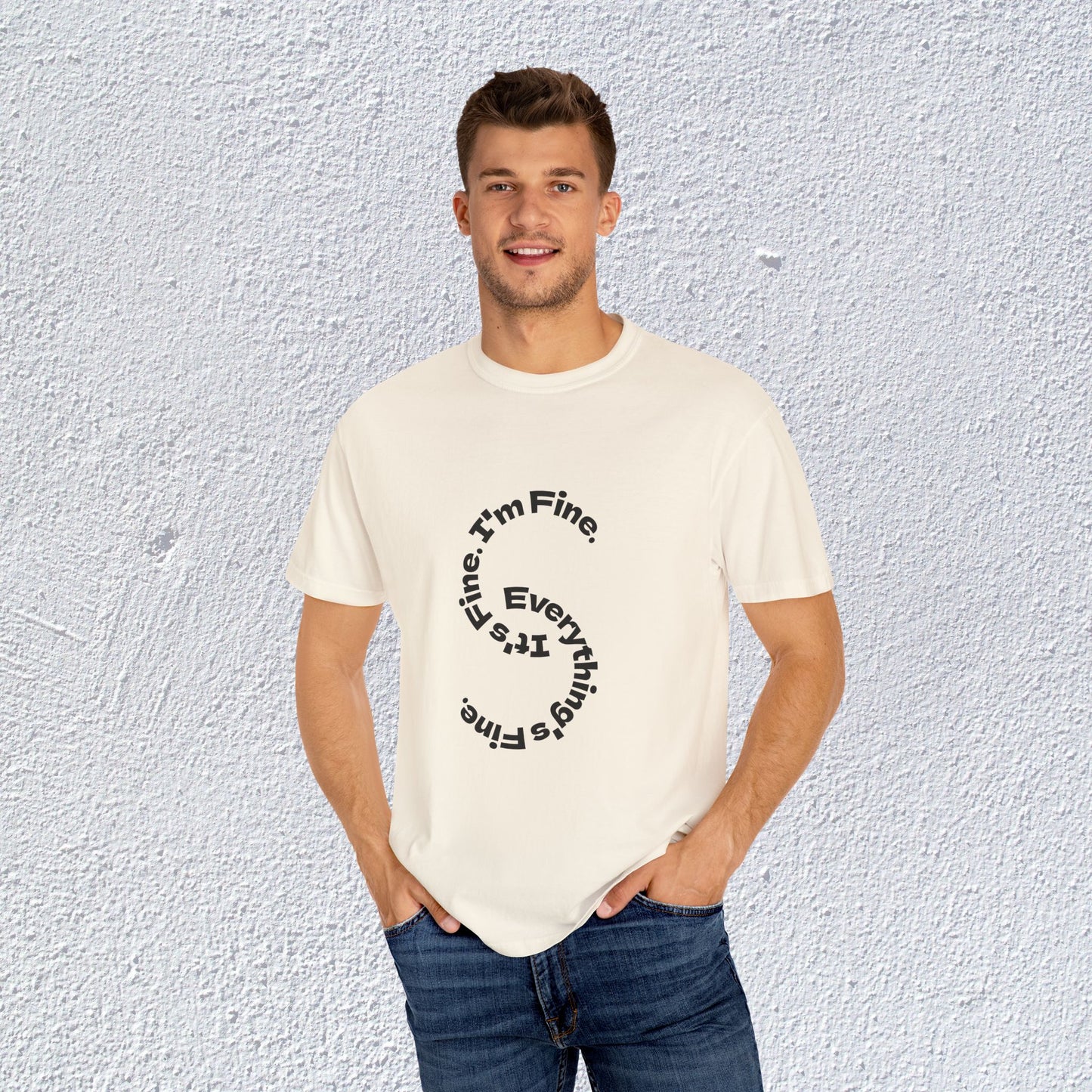 It's Fine. I'm Fine. Everything's Fine. Unisex T-Shirt, Mental Health Graphic Tee, Gift for Introverts