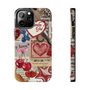 Cinnemon Girl Coquette Cherry With Bow Tough iPhone Case