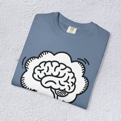 I Think I Think Too Much Unisex T-Shirt, Mental Health Graphic Tee, Gift for Introverts