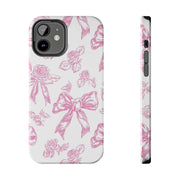 Pink Valentine Toile De Jouy Tough iPhone Case