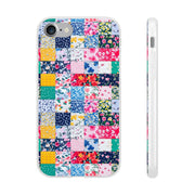 Collage Florals Stamps Flexi iPhone Cases