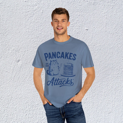 Pancakes and Panic Attacks T-Shirt, Mental Health Graphic Tee, Gift for Introverts