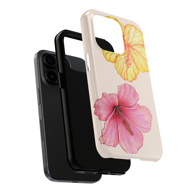 Hibiscus Flower Yellow Tough iPhone Case