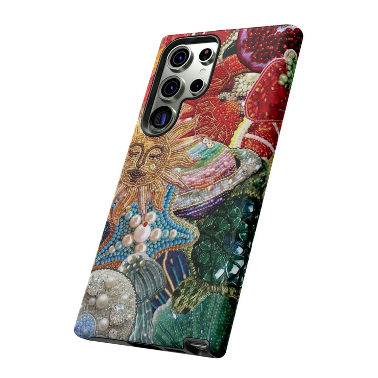 Vintage Mosaic Sun Samsung Cases