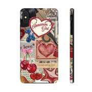 Cinnemon Girl Coquette Cherry With Bow Tough iPhone Case