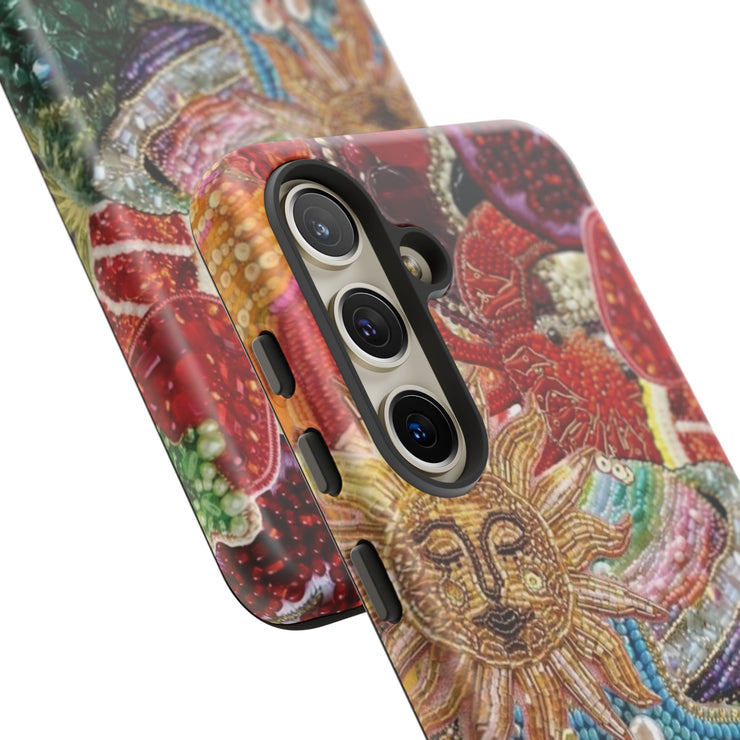 Vintage Mosaic Sun Samsung Cases