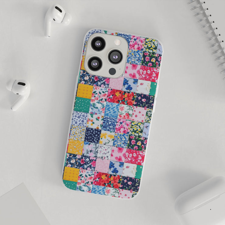 Collage Florals Stamps Flexi iPhone Cases