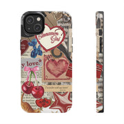 Cinnemon Girl Coquette Cherry With Bow Tough iPhone Case