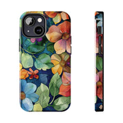 Floral Stained Glass Effect Tough iPhone Case