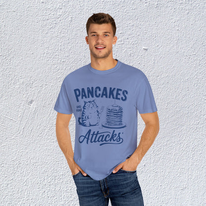 Pancakes and Panic Attacks T-Shirt, Mental Health Graphic Tee, Gift for Introverts