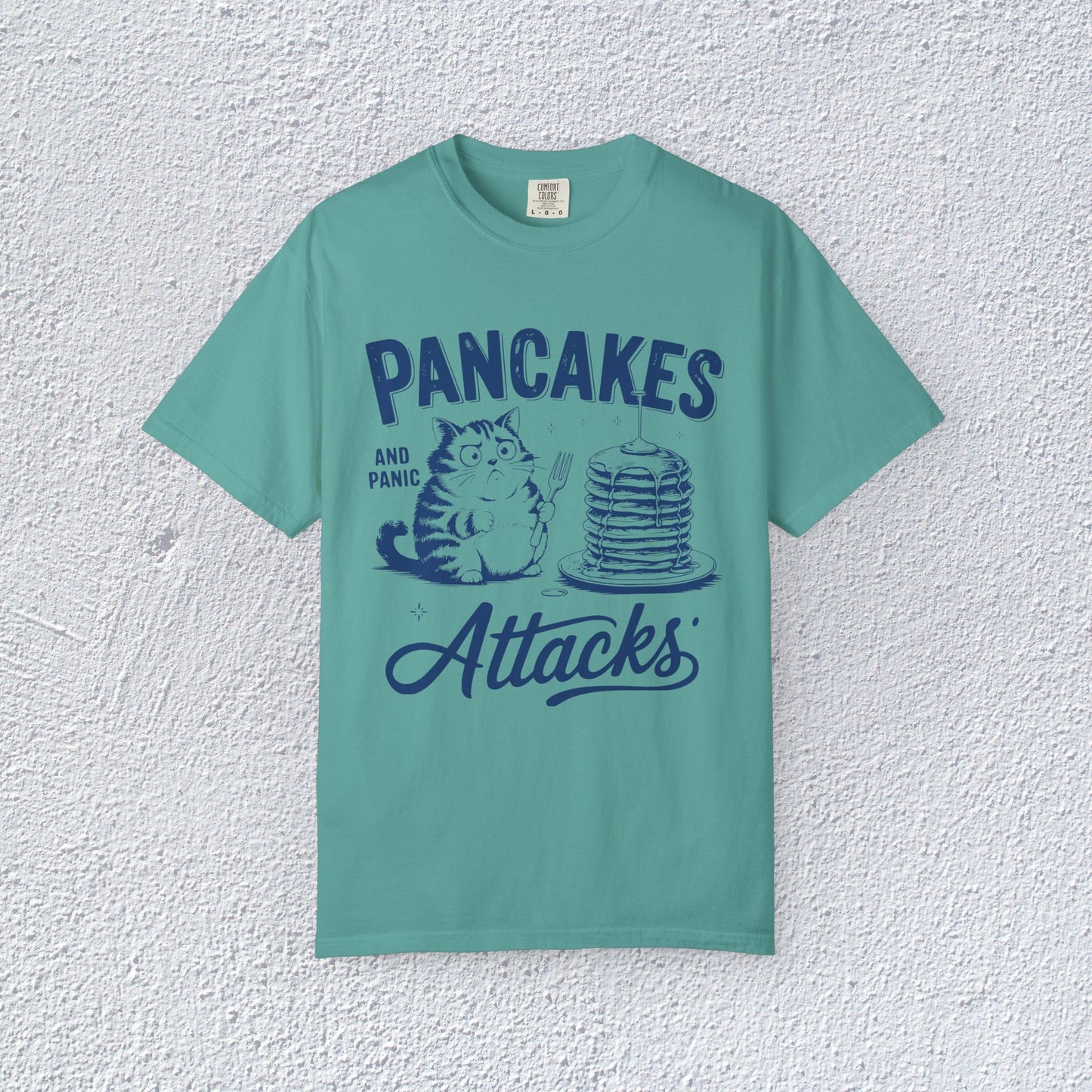 Pancakes and Panic Attacks T-Shirt, Mental Health Graphic Tee, Gift for Introverts