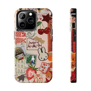 Collage Coquette Cherry Tough iPhone Case