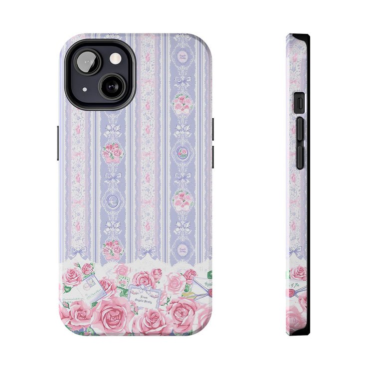 Blushing Florals Roses iPhone Case