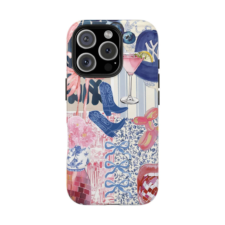 Coquette Collage Tough iPhone Case